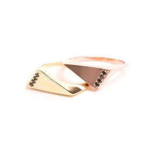 Bizarre Love Triangle Side Pave Ring